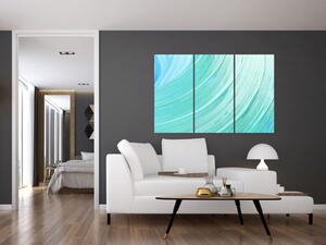 Zelenomodrý abstraktný obraz (Obraz 120x80cm)