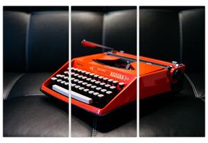 Obraz červeného písacieho stroja (Obraz 120x80cm)