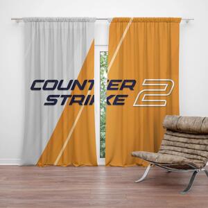 Sablio Záves Counter Strike 2 Oranžová: 2ks 140x250cm