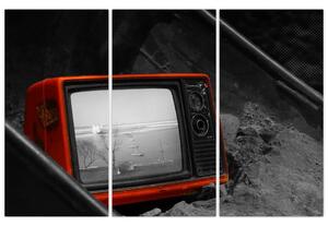 Obraz červené televízie (Obraz 120x80cm)