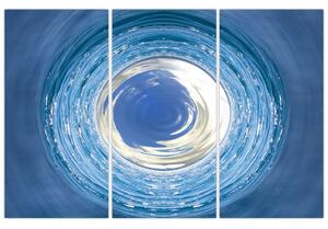 Moderný obraz - modrá abstrakcie (Obraz 120x80cm)