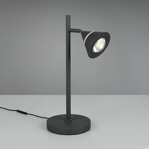 Stolová LED lampa Romeo, výška 40 cm, čierna, kov,, Čierna, Obývacia izba / jedáleň, kov, Moderný