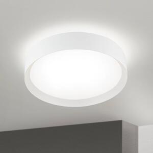 Stropné LED svetlo VARIO, Ø 40 cm, biele, kov, stmievateľné, Biela / opálová, Obývacia izba / jedáleň, kov, Moderný, Závesné svietidlo