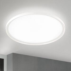 Stropné LED svetlo GAMMA, Ø 60 cm, biele, diaľkové ovládanie, stmievateľné, Biela / opálová, Obývacia izba / jedáleň, Hliník, Moderný, Závesné svietidlo
