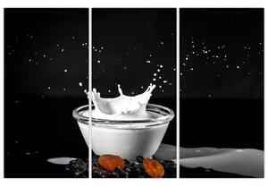 Obraz misky s mliekom (Obraz 120x80cm)