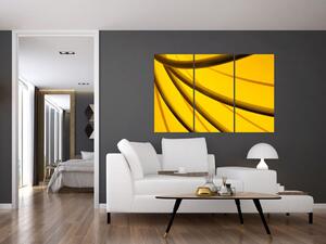 Žltá abstrakcie (Obraz 120x80cm)