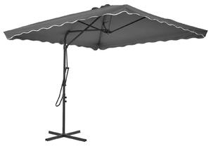 Maison Exclusive - Slnečník s oceľovým stožiarom 250x250 cm antracitový