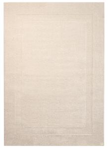 Koberec krémová biela 200 x 300 cm ručne vyrobený všívaný obdĺžnikový tvar moderný štýl obývačka spálňa