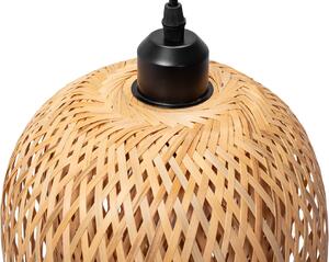 Toolight, stropné svietidlo 1xE27 APP986-1CP, bambusové drevo-čierna, OSW-01045