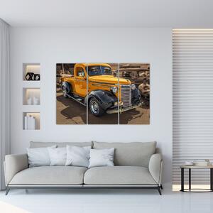 Obraz žltého auta (Obraz 120x80cm)