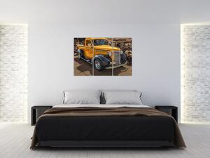 Obraz žltého auta (Obraz 120x80cm)