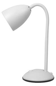 EUlight Stolná lampa Logic, 1x biele kovové tienidlo, w