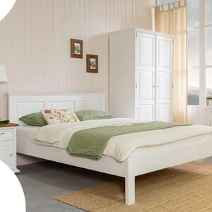 Massive home | Dřevěná postel z masivu Corona I - výběr moření MHACC010 200 x 200 cm