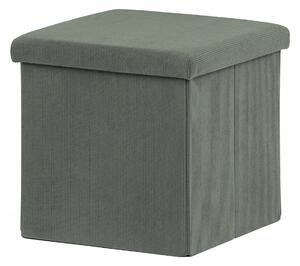 Autronic - Taburet s úložným prostorem, zelená manšestrová látka - TAB-471 GRN6 NOVINKA