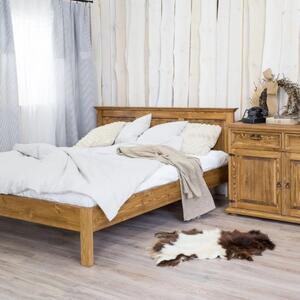 Massive home | Dřevěná postel z masivu Corona I - výběr moření MHACC010 200 x 200 cm