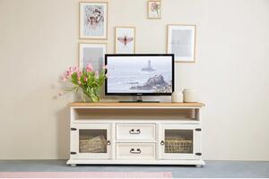 Massive home | Dřevěný TV stolek Corona IX - výběr moření MHRTV090