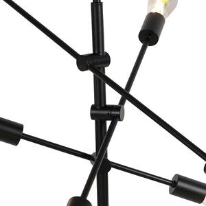 Inteligentná priemyselná závesná lampa čierna vrátane 6 WiFi ST64 - Sydney