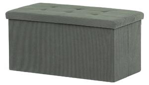 Autronic - Taburet s úložným prostorem, zelená manšestrová látka - TAB-472 GRN6 NOVINKA