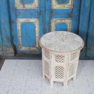 Marocký drevený stolík Haytam
