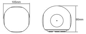 Globo 34312 - LED Vonkajšie nástenné svietidlo SLICE LED/4,5W/230V IP54