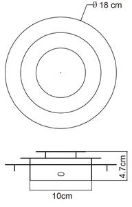 Globo 48465-18 - LED Stropné svietidlo HEDA LED/18W/230V 3000K pr. 18 cm zlaté