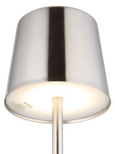 Globo 58482N-LED stmievateľná dotyková nabíjateľná stolová lampa VANCOUVER 2W/3,7V 2200mAh lesklý chróm