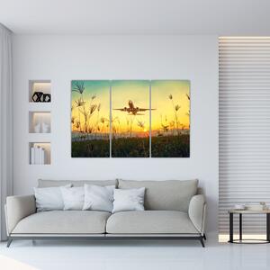 Obraz s lietadlom na stenu (Obraz 120x80cm)