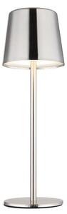 Globo 58482N-LED stmievateľná dotyková nabíjateľná stolová lampa VANCOUVER 2W/3,7V 2200mAh lesklý chróm