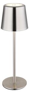 Globo 58482N-LED stmievateľná dotyková nabíjateľná stolová lampa VANCOUVER 2W/3,7V 2200mAh lesklý chróm
