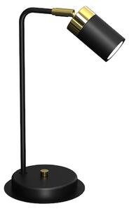 Stolná lampa Joker, 1x zlaté/čierne kovové tienidlo, b