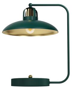 EUlight Stolná lampa Felix, 1x zlaté/zelené kovové tienidlo, gr/g