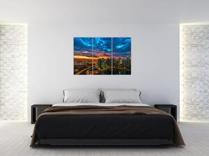 Obraz nočného mesta na stenu (Obraz 120x80cm)