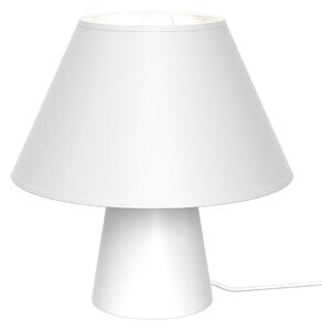 EUlight Stolná lampa Fifi, 1x bieel textilné tienidlo, w