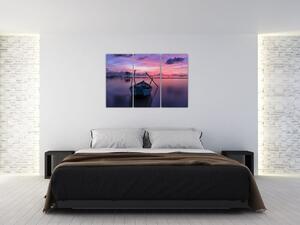 Obraz loďky na vode (Obraz 120x80cm)