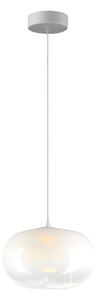 EUlight Závesné svietidlo Vaso, 1x biele sklenené tienidlo, (fi 18cm), w