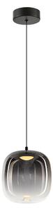 Závesné svietidlo Vaso, 1x grafitové sklenené tienidlo, (fi 15cm), b