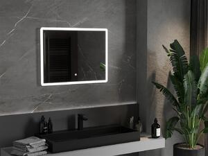 Mexen Navia, LED kúpeľňové zrkadlo s podsvietením 80 x 60 cm, 6000K, ochrana proti zahmlievaniu, 9803-080-060-611-00