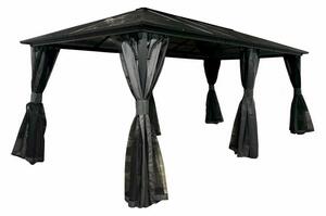 Moderný záhradný altánok Santiago 3x6m Garden Point antracit