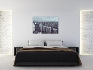 Čiernobiely obraz mesta (Obraz 120x80cm)