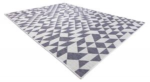 Dywany Łuszczów Kusový koberec Sion Sisal Triangles 22373 ecru/blue-pink – na von aj na doma - 200x290 cm