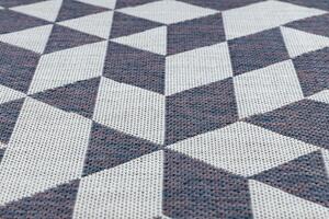 Dywany Łuszczów Kusový koberec Sion Sisal Triangles 22373 ecru/blue-pink – na von aj na doma - 80x150 cm