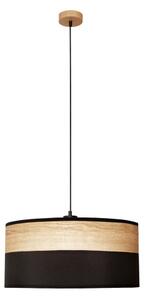 Luster na lanku ALBA 1xE27/15W/230V pr. 45 cm čierna/hnedá