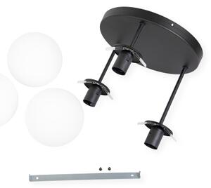 Prisadený luster MOONLIGHT 3xE27/15W/230V čierny