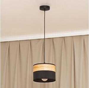 Luster na lanku ALBA 1xE27/15W/230V pr. 20 cm čierna/hnedá