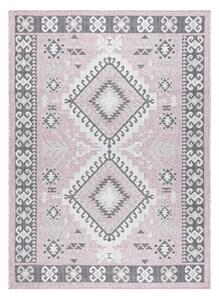 Dywany Łuszczów Kusový koberec Sion Sisal Aztec 3007 pink/ecru – na von aj na doma - 80x150 cm