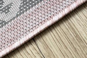 Dywany Łuszczów Kusový koberec Sion Sisal Aztec 3007 pink/ecru – na von aj na doma - 120x170 cm