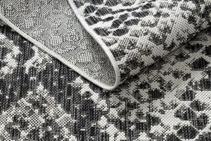 Dywany Łuszczów Kusový koberec Sion Sisal Snake`s skin 22162 ecru/black – na von aj na doma - 80x150 cm