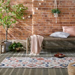 Flair Rugs koberce Kusový koberec Plaza Flora Grey – na von aj na doma - 80x230 cm