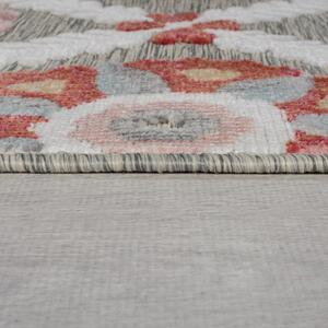 Flair Rugs koberce Kusový koberec Plaza Flora Grey – na von aj na doma - 160x230 cm