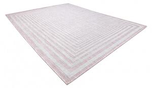 Dywany Łuszczów Kusový koberec Sion Sisal Labirinth 22376 pink/ecru – na von aj na doma - 80x150 cm